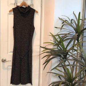 Knit Mock-neck Maxi Dress